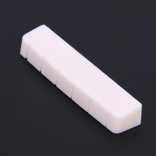 1Pcs 43Mm Lichtgewicht Draagbare Beige Buffalo Bone Nut Voor Les Paul Lp 6 Snarige Elektrische Gitaar Witte Gitaar onderdelen Accessoires