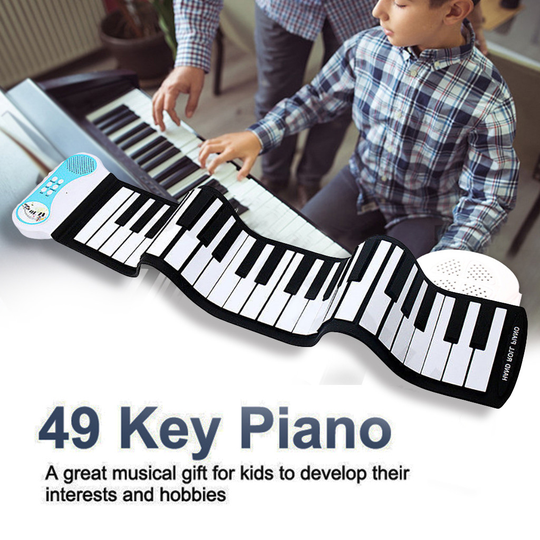Muziekinstrumenten Flexibele Opgerold Elektronische Zachte Toetsenbord Piano Draagbare 49 Toetsen Cadeau Voor Kinderen Speelgoed Kinderen Synthesizer