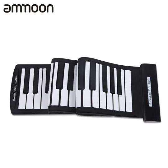 Midi Keyboard 61 Toetsen Professionele Roll-Up Piano Usb Midi Elektronische Toetsenbord Kant Roll Piano Synthesizer Elektronische Orgel