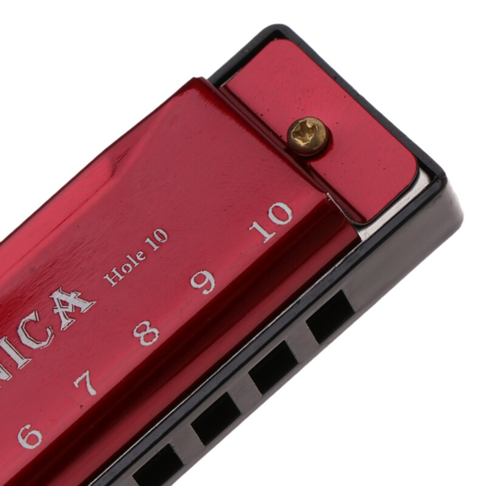 10 Gaten Sleutel Van C Blues Harmonica Muziekinstrument Educatief Speelgoed Met Case