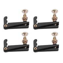 4 stuks 4/4-3/4 Plated Ijzer Viool Fijnstemmers Spinner Richter Snaren Haken
