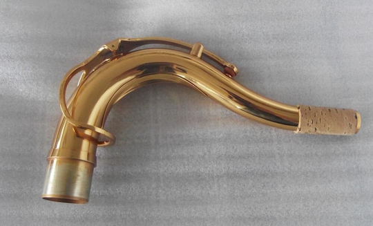 tenorsaxofoon hals goudlak messing materiaal 28mm