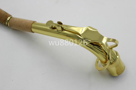 Altsaxofoon Bocht Hals Messing Goudlak Saxofoon Connector Muziekinstrument Accessoires