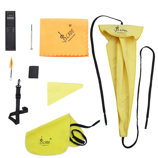 Lade Saxofoon Cleaning Care Kit Riem Duim Rest Kussen Reed Case Mondstuk Borstel Mini Schroevendraaier Reinigingsdoekje