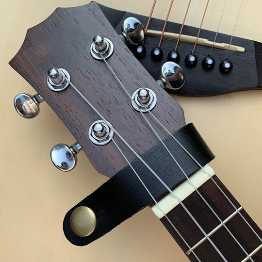 Lederen Band Holder Button Riemen Muziek Liefhebbers Spelen Safe Lock Elektrische Gitaar Accessoires Voor Bas Ukulele