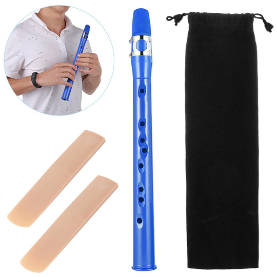 Mini Pocket Bb Saxofoon Met Alto Mondstuk Abs Sax Met 2 Riet Houtblazers Muziekinstrumenten Accessoires Onderdelen