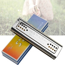 Professionele Swan 24 Holes Sleutel Van C & G Dubbel-Kanten Tremolo Harmonica