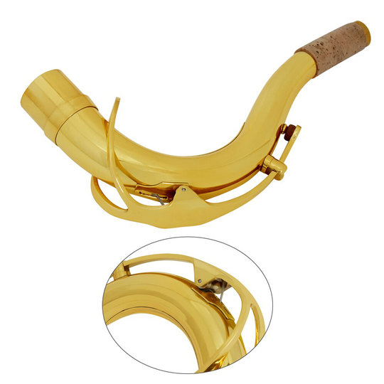 Messing Tenorsaxofoon Sax Bocht Hals 27.8Mm Saxofoon Accessores Onderdelen Gold Saxofoon Accessoires Muzikale Onderdelen Sax Strap