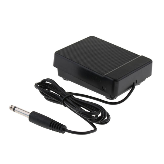 Duurzaam Black 6.35Mm Jack Sustainpedaal Low Noise Non-Slip Basis Voor 61key 88key Elektronische Piano Toetsenborden Musical accessoire