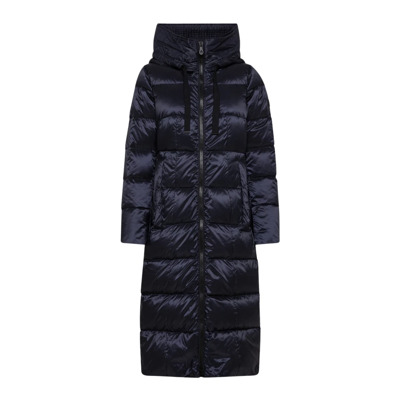 Lang opgevulde jas met gerecycled naar beneden Peuterey , Blauw , Dames