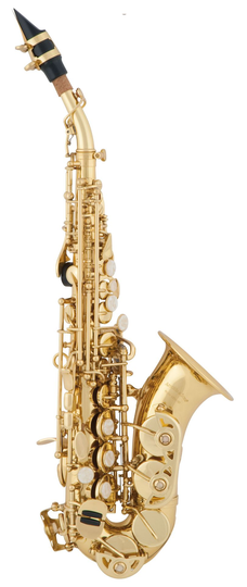 aS Arnolds & Sons ASS-101C Sopransaxophon gebogen , inkl. Etui und Zubehör