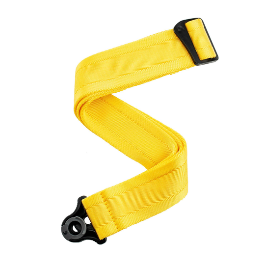 D'Addario Auto Lock Guitar Strap Mellow Yellow 50BAL07