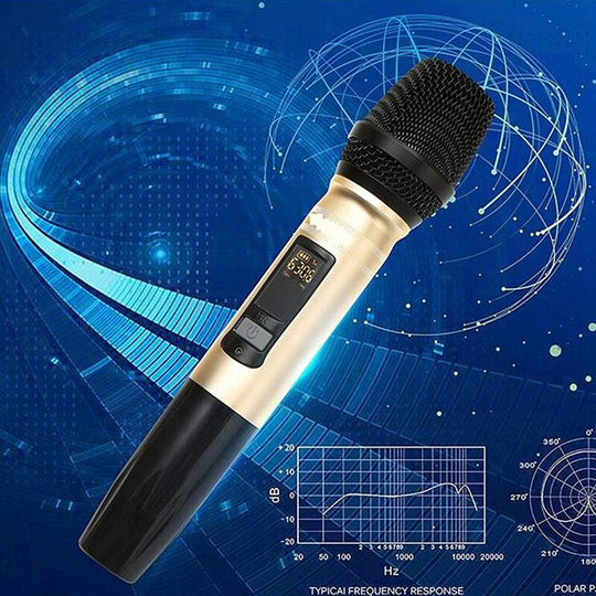 Ux2 Uhf Draadloze Microfoon Systeem Handheld Led Mic Uhf Luidspreker Met Draagbare Usb Ontvanger Voor Ktv Dj Toespraak Versterker Opname