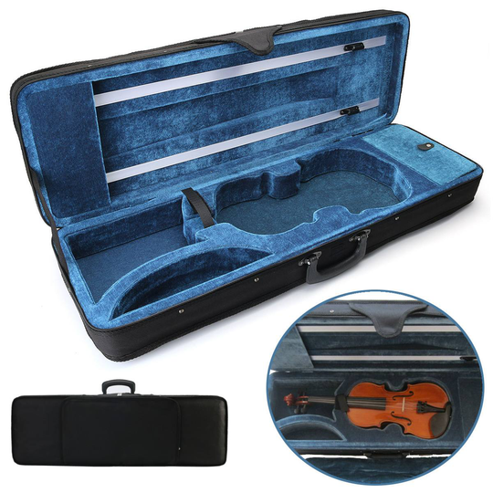 Oxford Flanellen 4/4 Viool Carry Case Houder Hoge Dichtheid Schuim Organisator Schoudertas Met Verstelbare Riem