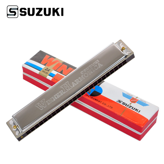 Suzuki Winnaar-24/W-24 24-Hole Tremolo Harmonica Sleutel Van C Beginner Spelen-3 Octaaf