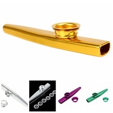 1 Pcs Kid Muziekinstrument Metalen Kazoo Harmonica Mond Fluit Kids Party Willekeurige Kleur