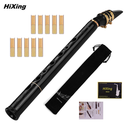 C Key Mini Pocket Saxophone Sax ABS Material with Mouthpieces 10pcs Reeds Carrying Bag Woodwind Instrument