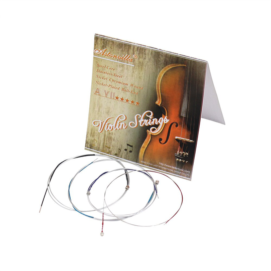 Irin AV11 Viool Snaren Set 4 Stks/set (E-A-D-G) stalen Kern Nikkel Chroom Wound Vernikkeld Ball-End Voor 4/4-1/8 Violen