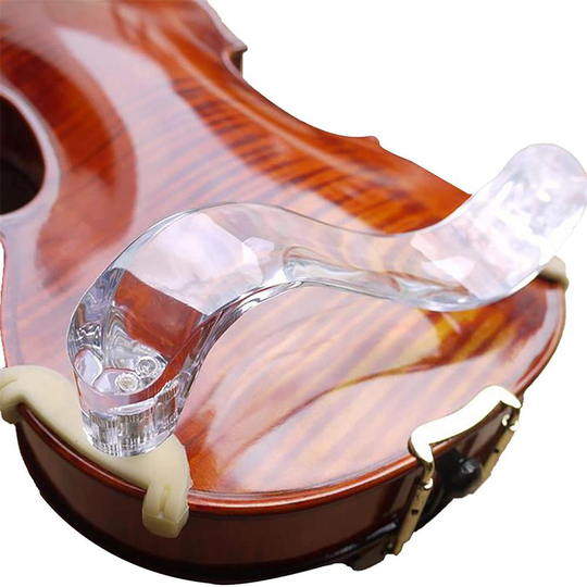 1Pc Houten/Crystal Viool Schoudersteun Slijtvaste 3/4 4/4 Streep Patroon Schouder Pad Houder Viool Accessoires