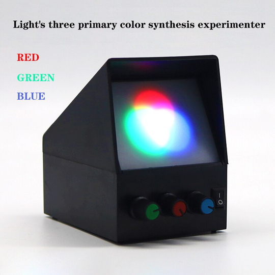 Licht Drie Primaire Kleur Synthese Demonstrator Kleur Optische Experiment Apparatuur Instrument Onderwijs Aid