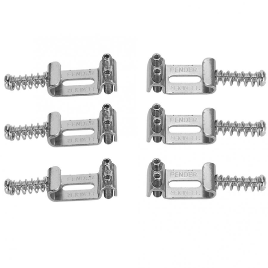 6 Stuks Elektrische Gitaar Roller Brug Tremolo Zadel Metalen Nikkel Elektrische Gitaar Zadel Kit Muziekinstrument Accessoires