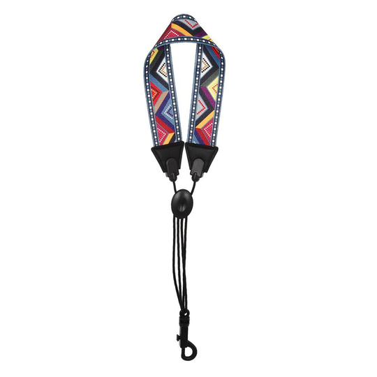 Verstelbare Saxofoon Band Diagonaal Patroon Neck Sling Voor Alto Tenor Klarinet Met Haak Sluiting