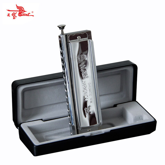 12 gaten swan sw1248 c key chromatische harmonica