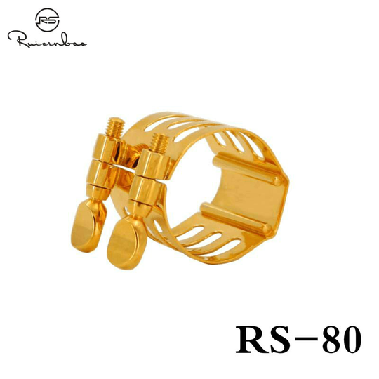 Reisenberg RS-80 Professionele Altsaxofoon Metalen Vergulde Ligatie Voor Saxofoon Instrument Accessoires Onderdelen