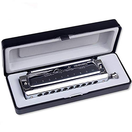 Zwaan SW1040 Zilver Kleur 10 Gaten 40 Tones Chromatische Harmonica Verwisselbare Tonen Muziekinstrument Houtblazers Swan Harmonica Harp