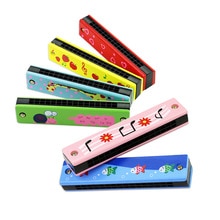 1 Stuk 16 Gat Houten Muziekinstrumenten Harmonica Mondharmonica Voor Kinderen Kids