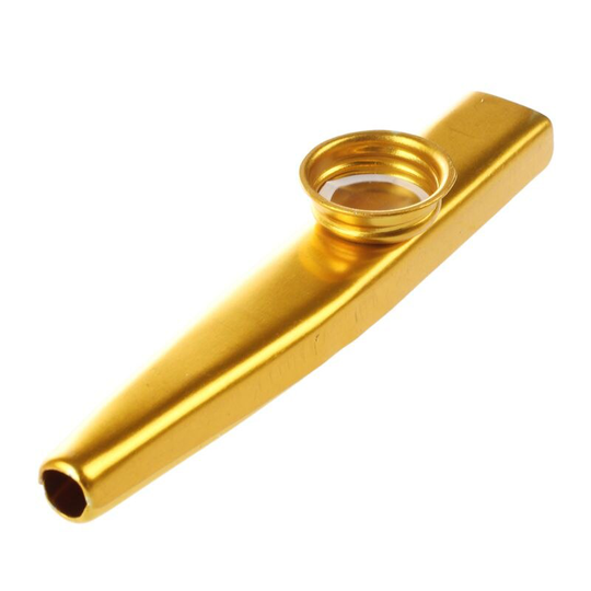 -Metal Kazoo Fluit Mond Muziek Instrument Harmonica Verkoop Praktische Golden