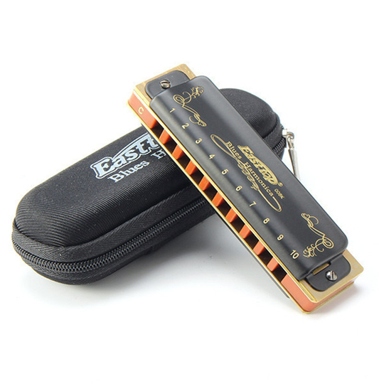 Easttop T008K 10 Gat Diatonische Blues Harmonica Armonicas Mond Ogan Houtblazers Muziekinstrument Melodica