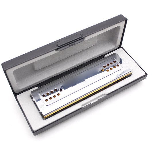 Swan Mini Harmonica 2-In-1 Tremolo Harmonica Mondharmonica Dural Sleutel Van C & G 24 Dubbele gaten Reed Met Gewatteerde Doos Schoonmaakdoekje