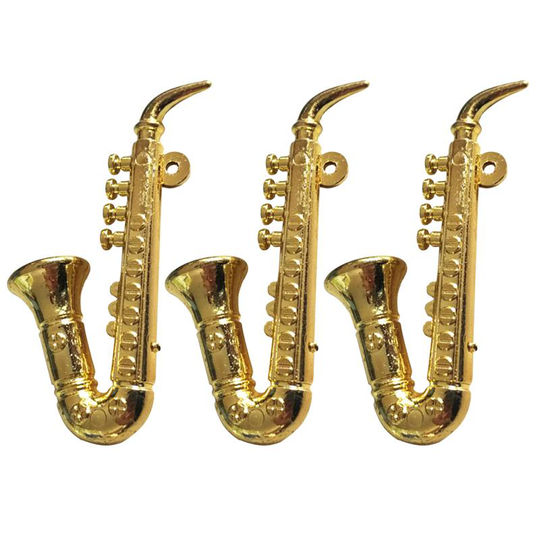 3Pcs 1:12 Poppenhuis Muziekinstrument Decoratie Mini Instrument Speelgoed Voor Thuis Kinderen Slaapkamer (Saxofoon Stijl)