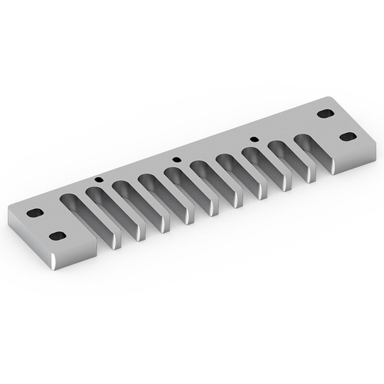 Duitsland Hohner 10 Holes Harmonica Kam Geschikt Voor Mbc Mbd MB1896 Serie Universele Metalen Harmonica Aluminium Kam Diy