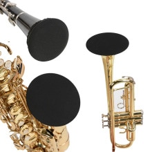 Black Soft Klarinet Trompet Hygiënische Stofdicht Cap Ruisonderdrukking Cornets Instrument Bell Cover Saxofoon Instrument Accessoire