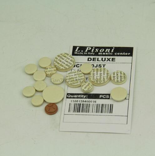 1ste = 17Pcs Klarinet Sound Hole Size Mat Een Set Van B Klarinet Pads