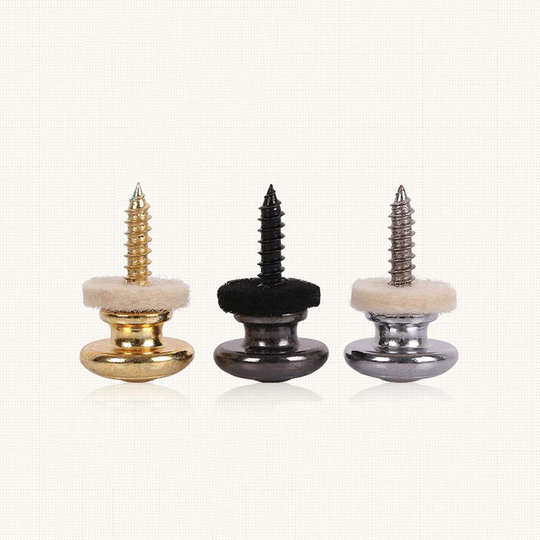 1Pc Non Slip Gitaar Bas Strap Pins Staart Nail Lock Knop Pinnen Schroef Platte Koppen Voor Akoestische Klassieke Gitaar accessoires