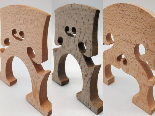 5 pcs hoogwaardige 4/4 cello bridge verstelbare Hoogte Maple hout Full size cello deel