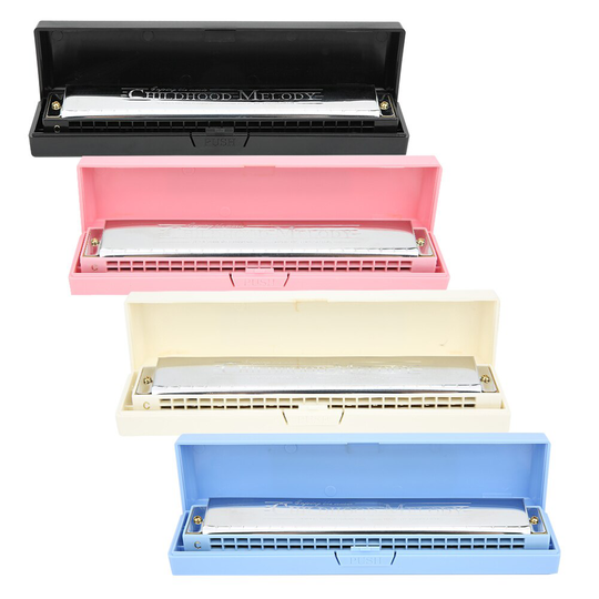 KS-24C Professionele Mouthorgan Harmonica Diatonische Harp C Sleutel Roestvrij Stalen Afdekplaat 24-Hole Harmonica Met Zak