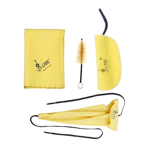 Saxophon Sax Reinigung Care Kit 3 stücke Reinigungstuch + Mundstück Pinsel Musikinstrument Wartung Werkzeug