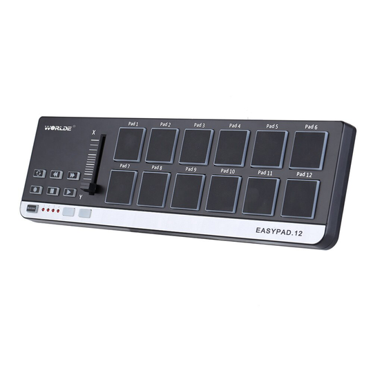 Wereldje Midi Keyboard EasyPad.12 Draagbare Mini Usb 12 Drum Pad Midi Controller Met Usb-kabel Professionele Muziekinstrument