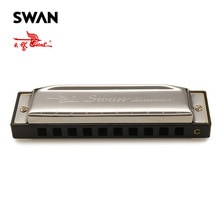 Swan 10 Gaten 20 Tone Harmonica Blues Harpen Sleutel Van C Zilver Kleur Mond Orgel diatonische Harp