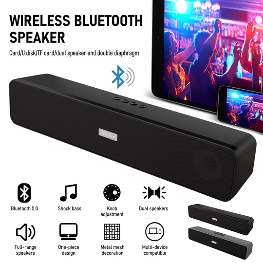 6W Soundbar Bluetooth Speaker Tv Geluid Bar Bedrade En Draadloze Home Stereo Muziek Surround Soundbar Voor Telefoon Pc Theater tv