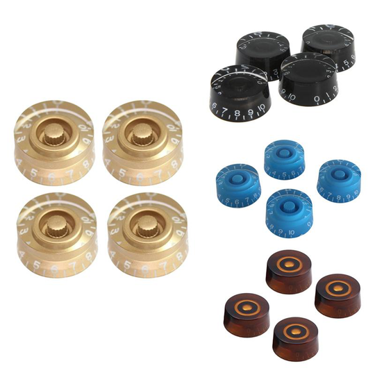 4 Stuks Ronde Gitaar Knoppen Speed Volume Tone Control Knoppen Rotary Knoppen Voor Elektrische Gitaar Onderdelen Vervanging