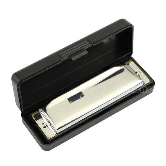 Swan Harmonica 10 Gat Van C Voor Blues Rock Jazz Folk Harmonica Zilver