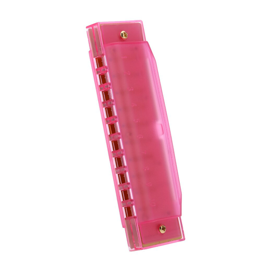 Diatonische Harmonica 10 Gaten Blues Harp Mondharmonica Sleutel van C Reed Instrument met Case Kid Musical Speelgoed