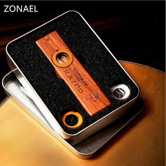 ZONAEL Kazoo Hout Mond Harmonica Fluit Kids Party Kid Muziekinstrument K001