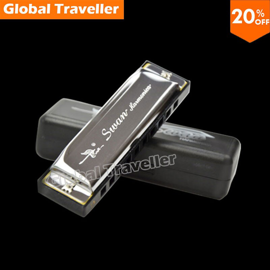 1 Stuk Blues/Country Muziek/Folk Stijl 10 Gaten Diatonische C Harmonica Met Bescherming Doos Makkelijk Te Spelen
