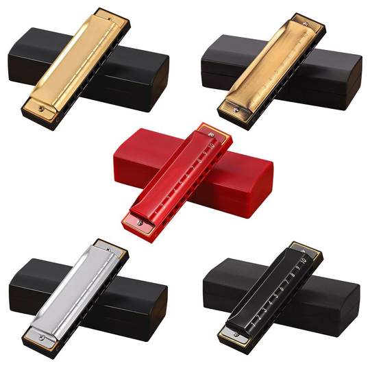 Sleutel Van C Blues Harmonica 10 Gaten 20 Tones Diatonische Blauw Harp Mond Harmonica Orgel Voor Volwassenen, Professionele Spelers